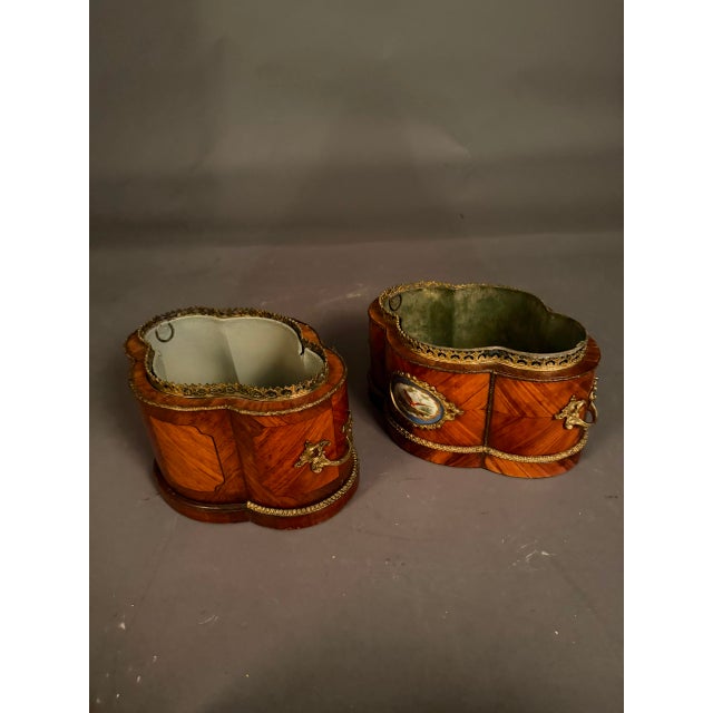 Pair of Louis XV Style French Jardinières, Circa 1890 For Sale - Image 10 of 15