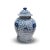 Asian Blue & White Double Happiness Porcelain 12" Height Jar can be use for indoor and outdoor. This piece used high fire...