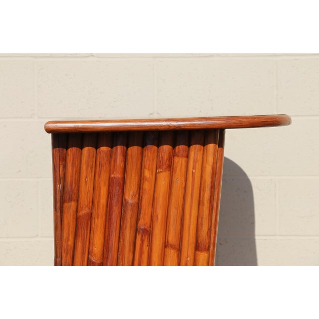 Mid 20th Century Mid Century Vintage Bamboo Tiki Bar | Tropical Coastal Bohemian Bar Cabinet For Sale - Image 5 of 18