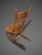 Barker Brothers & Cie Vintage Pressed Back Oak Rocking Chair – Ornate Wooden Windsor Spindle Rocker. For Sale - Image 4 of 4