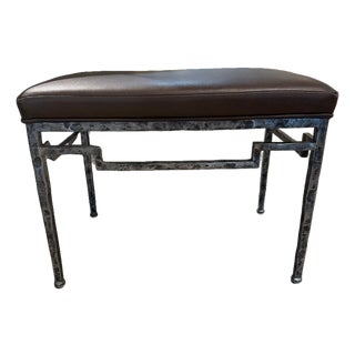 Jessica Charles Destin Ottoman in Fenway Chocolate For Sale