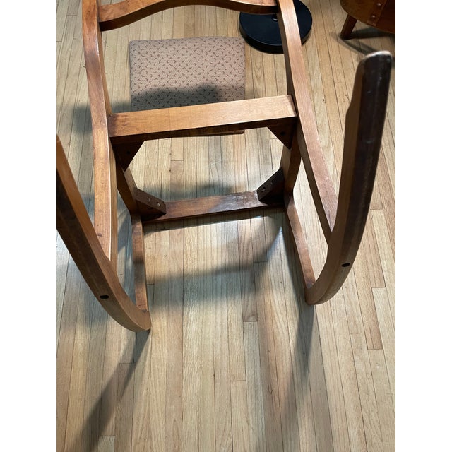 Tell City Duncan Phyfe Walnut Rocking Chair Small For Sale - Image 12 of 13
