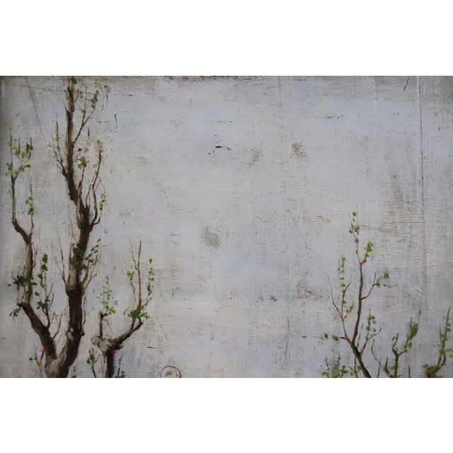 Countryside Landscapes, Oil Paintings on Board, Early 20th Century, Framed, Set of 2 For Sale - Image 5 of 17