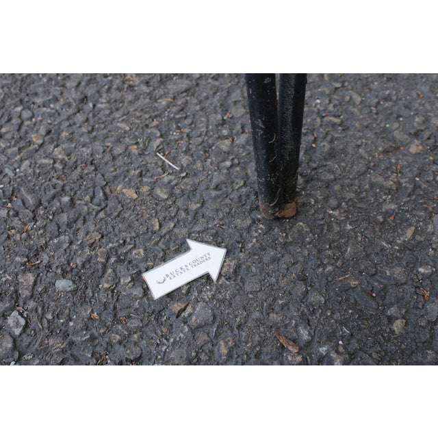 Salterini Mid Century Modern 'Radar' Round Iron Outdoor Coffee Table For Sale - Image 18 of 18