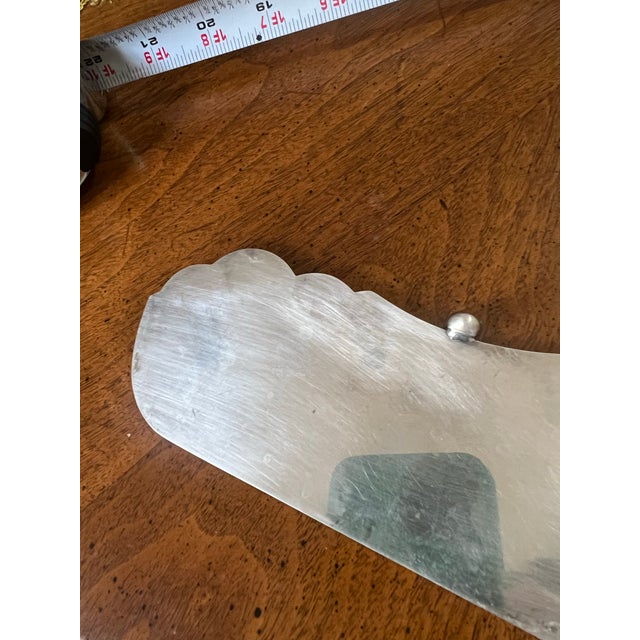 Vintage Silver Plated Table Crumb Scraper For Sale - Image 4 of 6