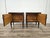 Vintage Oak Bedside Tables with Glass Tops, 1960, Set of 2 For Sale - Image 13 of 18