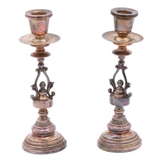 Silver Candlesticks, Set of 2 For Sale