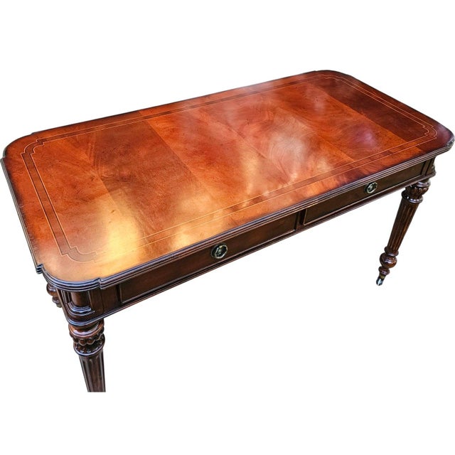 Modern Victorian Style Writing Desk by Fine Furniture Design For Sale - Image 11 of 12