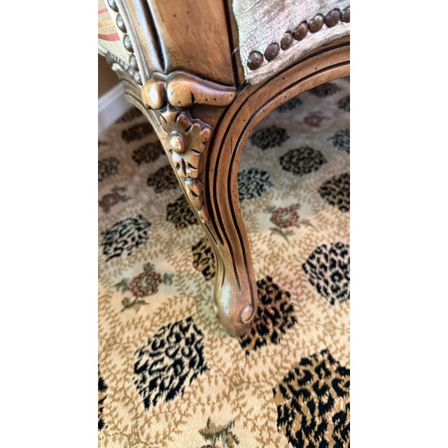 Gray Hancock & Moore Louis XV Style Bergère Chair For Sale - Image 8 of 16