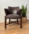 Contemporary Vintage Leather Upholstered Tub Club Chair For Sale - Image 3 of 8