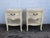 French Shabby Chic Painted Nightstands Side End Bedside Tables a Pair 6238 For Sale - Image 16 of 18