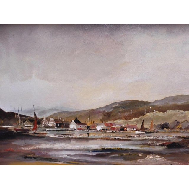 Ira Englefield, Cottages in a Rural Landscape, 1970s, Oil Painting on Canvas, Framed For Sale - Image 4 of 14