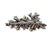 Silver Silver and Paste Floral Brooch by Harold A. Lazarus, 1950s For Sale - Image 8 of 10