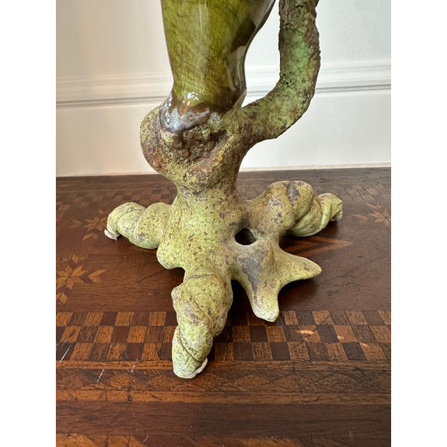 Vintage 1999 Brutalist Ceramic Handmade Sculpture For Sale - Image 13 of 18