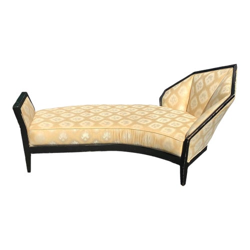 Vintage Rare Pierre Chareau Chaise Lounge Chair Fainting Couch