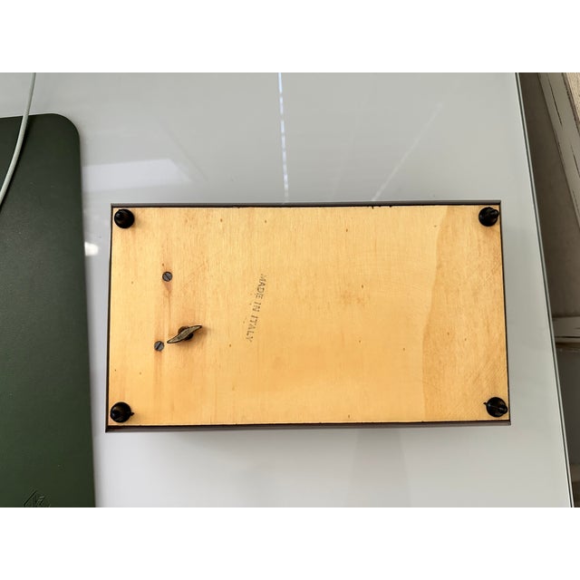 Chestnut Beautiful Large Jewelry Music Box, Made in Italy For Sale - Image 8 of 9