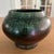 Mid 20th Century Vintage Raku Studio Pottery Vessel With Drop Green Iridescent Glaze For Sale - Image 5 of 8
