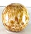 1980s 1980s Orb Shaped, Large,Hand Blown,cased Glass, Cream and Taupe Swirl Dots Vase For Sale - Image 5 of 7