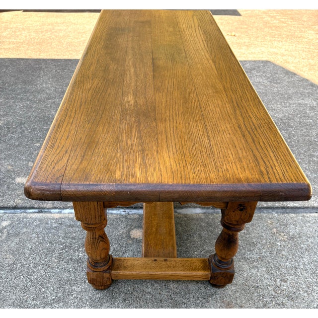 Vintage Country French Coffee Table With Two Drawers For Sale - Image 11 of 12