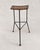 Modern Mid-Century Rattan Cane and Iron Bar Stool attributed to Dennis Lennon, 1950s For Sale - Image 3 of 9