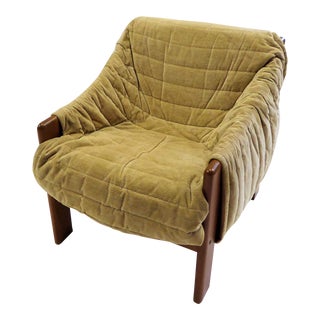 1970s Vintage Domino Mobler, Denmark Mid Century Danish Modern Teak Armchair For Sale
