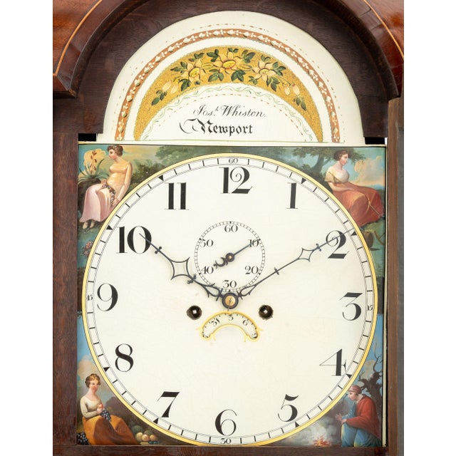 19th Century George IV Mahogany and Oak Longcase Clock, by Joseph Whiston For Sale - Image 5 of 17