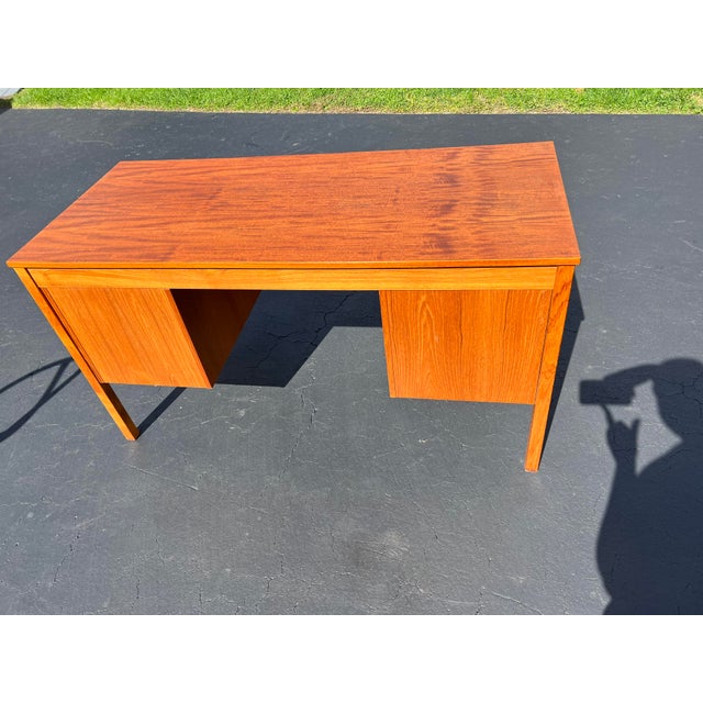 1970s Danish Modern Teak Wood Desk by Domino Mobler Chairish