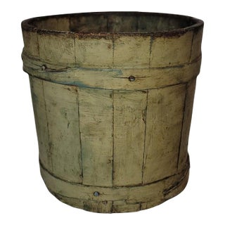 19th Century Original Painted Bucket For Sale