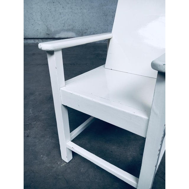 Set of Art Deco Handmade Childrens Armchair Set, Belgium, 1920s For Sale - Image 4 of 18