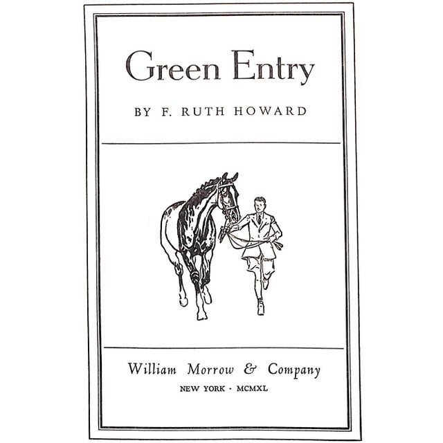 HOWARD, F. Ruth [274] pp. William Morrow & Company 1940 Second Printing 8 1/4" x 6" Illustrated by Paul Brown Novel set on...