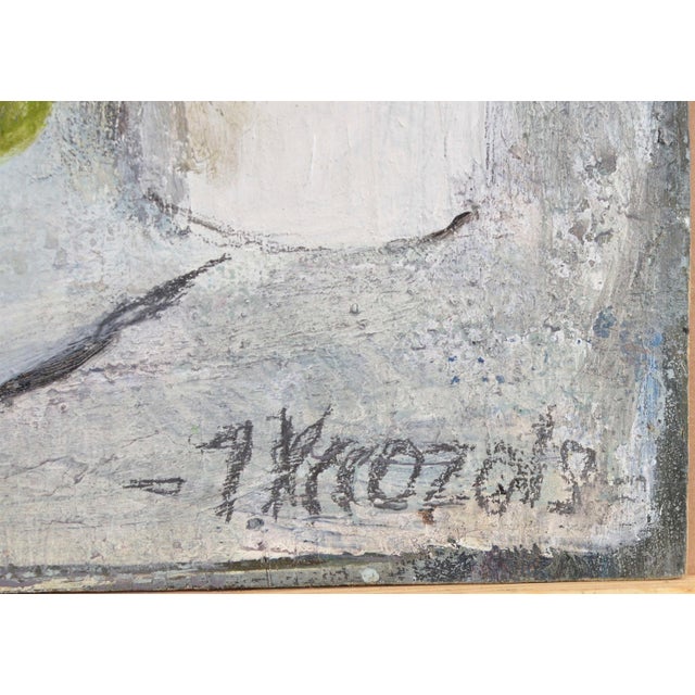 Imants Vecozols, Still Life with an Egg, 2000s, Oil on Cardboard, in Very Good conditions. Designed from 2000 This piece...