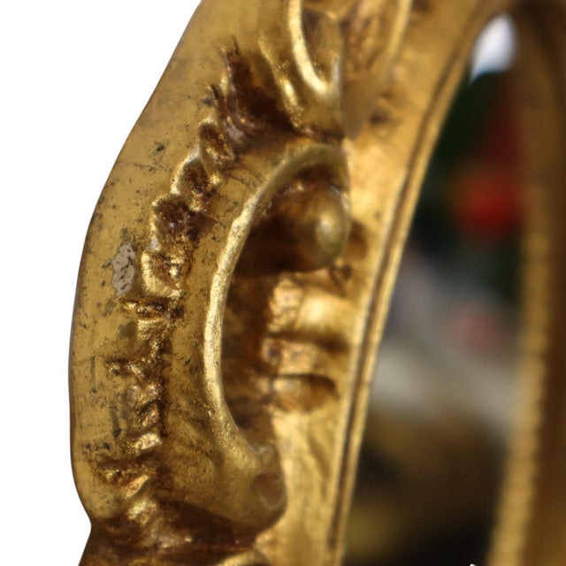 Small French Crested Mirror with Gold Leaf Gilt For Sale - Image 15 of 18