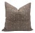 Throw Pillow Cover Designer Collection of Hand Block Printed Thick Linen 24x24 Inch- Pista For Sale