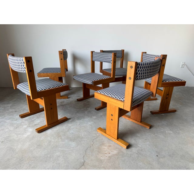 Mid-Century Modern 1970s Mid-Century Modern Dining Chairs by Paul H. Poulsen for Gangso Møbler – Set of Six/ Sold For Sale - Image 3 of 12