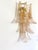 Set of Two Transparent and Gold “Selle” Murano Glass Wall Sconce in Mazzega Style by Simoeng For Sale - Image 4 of 6