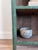 Antique Tramp Art Green Painted Pyramid Carved Étagère Display Cabinet For Sale - Image 16 of 16