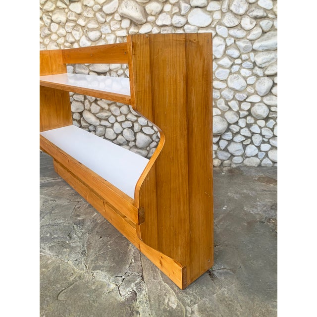 1970s Pine Wall-Mounted Plate Rack by Charlotte Perriand for Les Arcs 1800, France, 1970s For Sale - Image 5 of 14