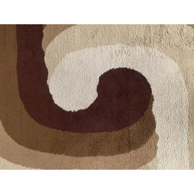 Mid-century wool rug ''Summertime'' collection by Louis de Poortere - Belgium 1970s. This piece is attributed to the...