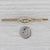 1930s Vintage Pearl Diamond Bar Pin 14k Yellow Gold Brooch For Sale - Image 5 of 5
