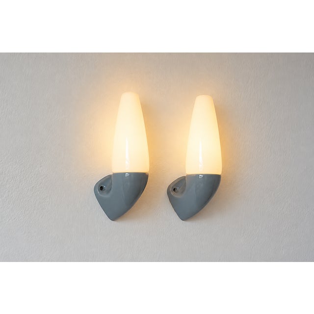 1960s Ceramic Model 6035 Lamps by Stig Carlsson for Ifö, 1960s, Set of 2 For Sale - Image 5 of 6