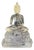 1970s Lucite Buddha Figure on Lotus Throne Pedestal For Sale