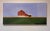 "Wide Open Sky" is an acrylic on canvas landscape painting by Justin Wheatley, completed in 2026. A red barn with a long...