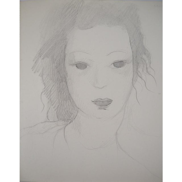 Marie Laurencin, Dreamer, Original Pencil Drawing For Sale - Image 3 of 7