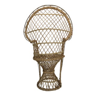 Vintage Decorative Peacock Chair For Sale