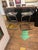 Lucite and Black Patent Leather Designer Luigi Bardini Bar Stools -a Pair For Sale - Image 15 of 15