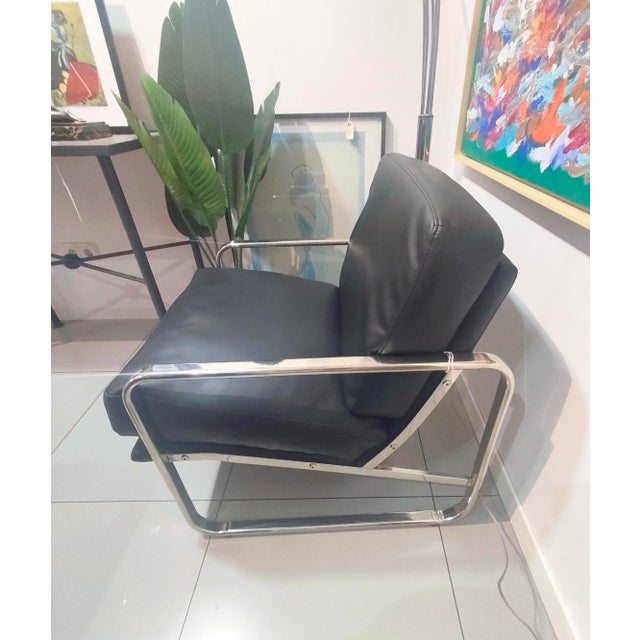 Metal Leatherette and Metal Chair from Ángel Cerda, 2000s For Sale - Image 7 of 11