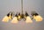 Italian Brass & Glass Sputnik Chandelier with 10 Lights, 1950s For Sale - Image 4 of 15
