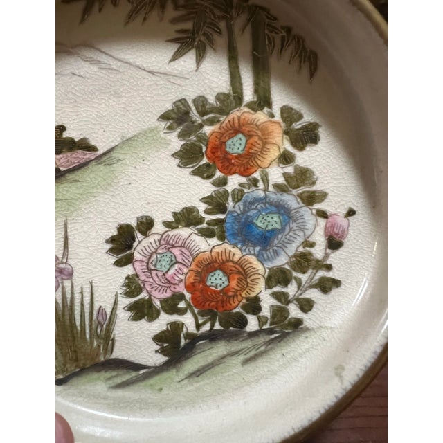 Japanese Vintage Japanese Satsuma Dish, Circa 1930’s For Sale - Image 3 of 8