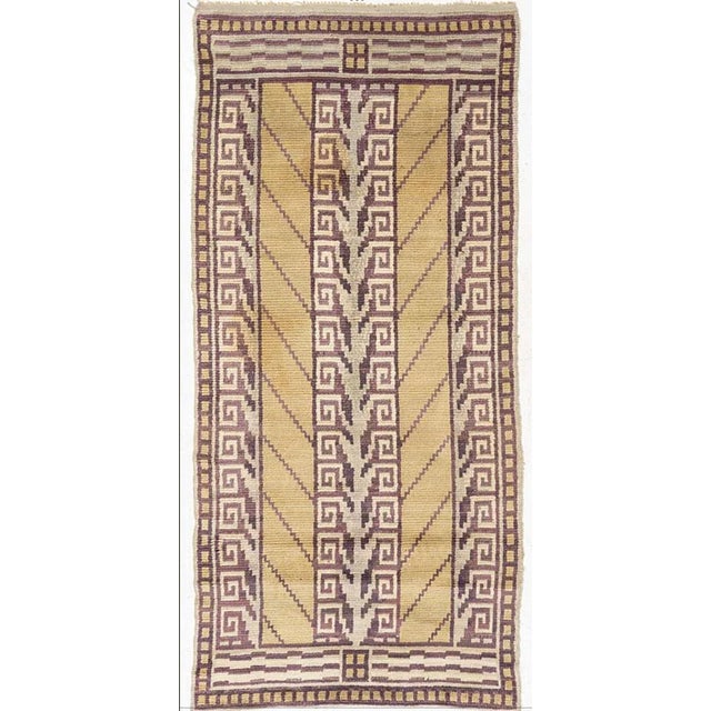 Swedish Art Deco Rug with Greek Key Design, 1930s For Sale - Image 12 of 12