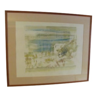 Bermuda Beach Landscape by Alfred Birdsey From the "Bermuda Series" Signed Print For Sale